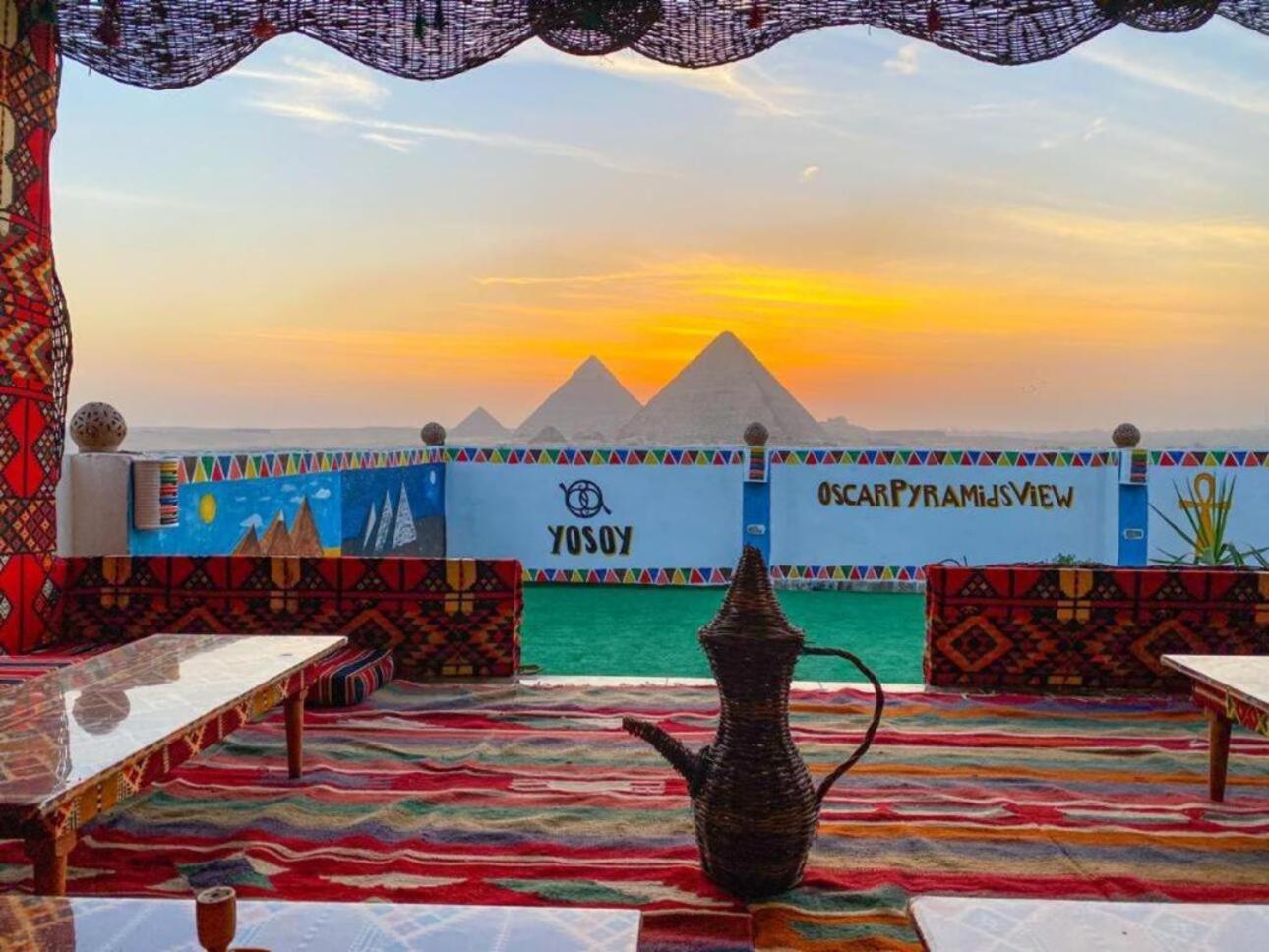 Отель Oscar Pyramids View Nazlet el-Sisi Экстерьер фото